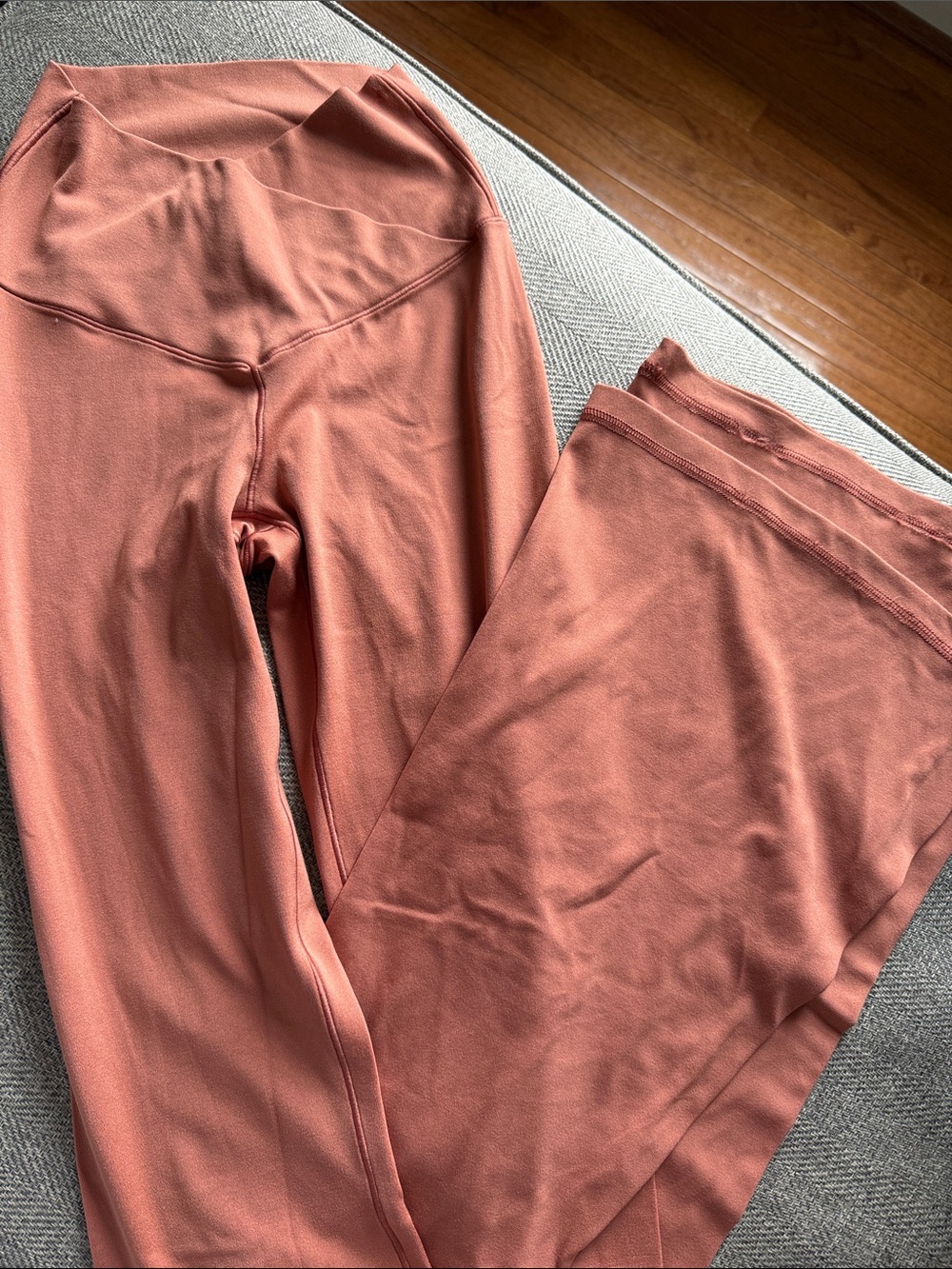 Aerie Classic Crossover Flare Leggings in Rustic Orange